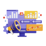 As agency we are showing the icon of Digital Marketing by- DigiSparkzz
