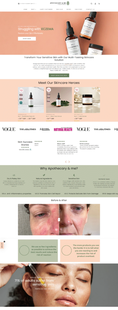Shopify Store Website Portfolio by DigiSparkzz